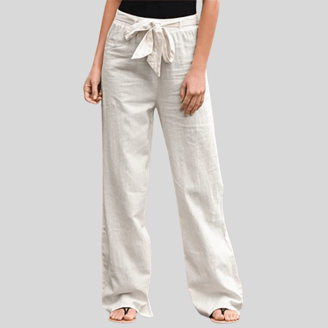 Solara | Pantalón de Relax Mujer con Cordón y Cintura Elástica