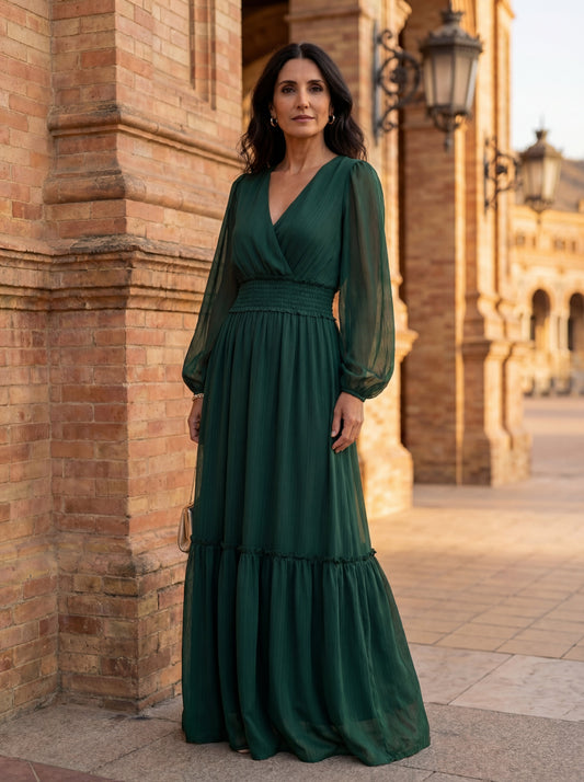 Nela | Vestido de chiffo