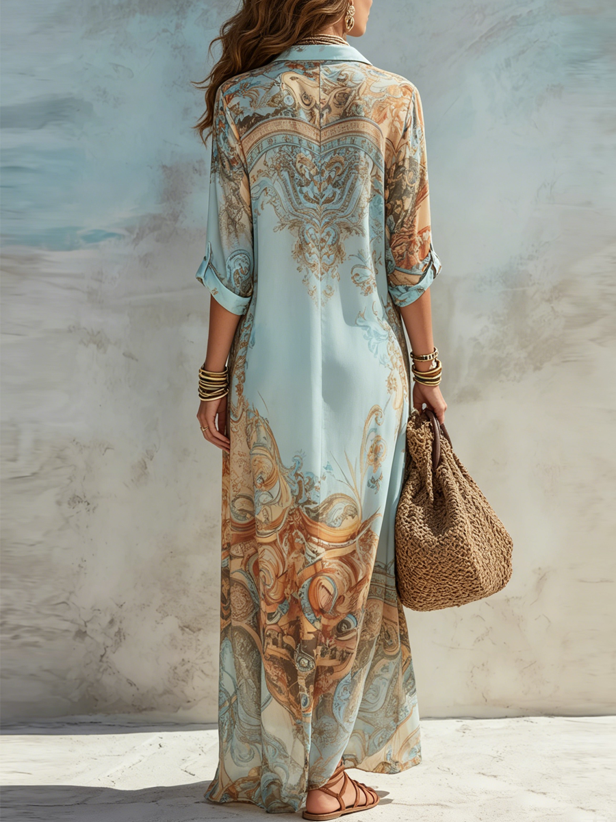 Vestido Camisero Mediterráneo