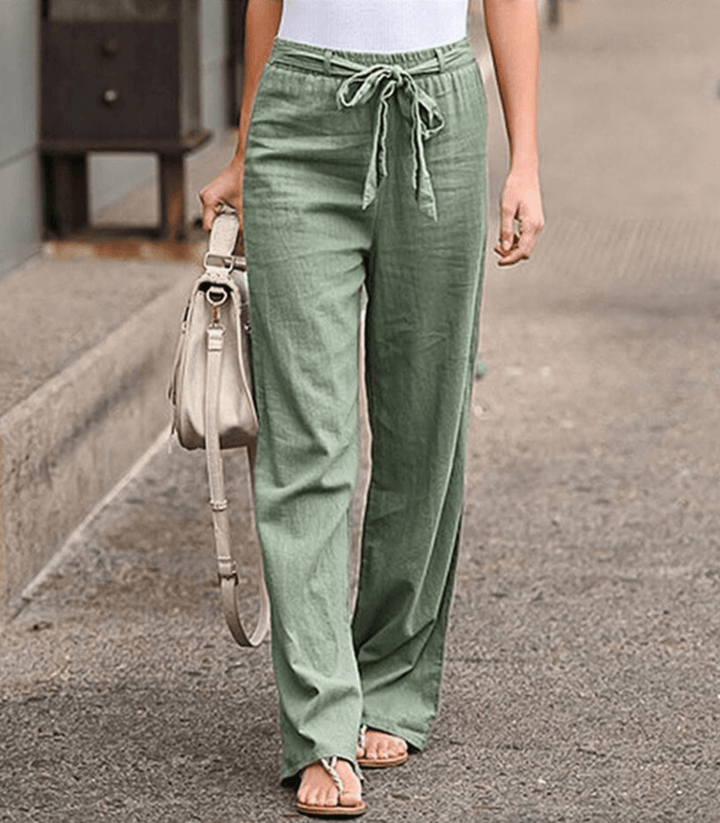 Solara | Pantalón de Relax Mujer con Cordón y Cintura Elástica