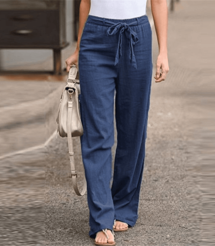 Solara | Pantalón de Relax Mujer con Cordón y Cintura Elástica