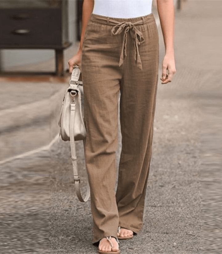 Solara | Pantalón de Relax Mujer con Cordón y Cintura Elástica