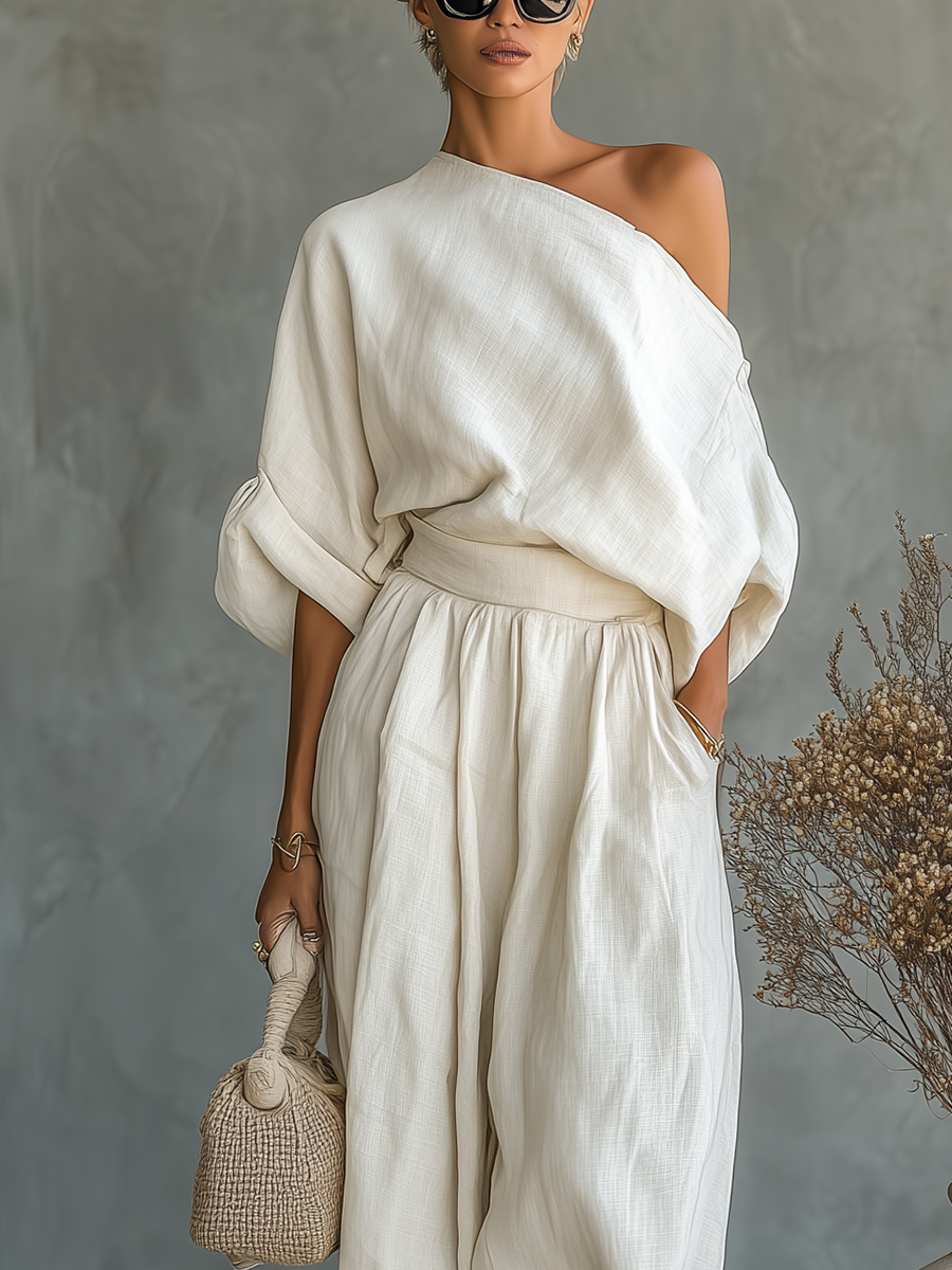 Lise | Top hombros descubiertos y pantalón ajustado
