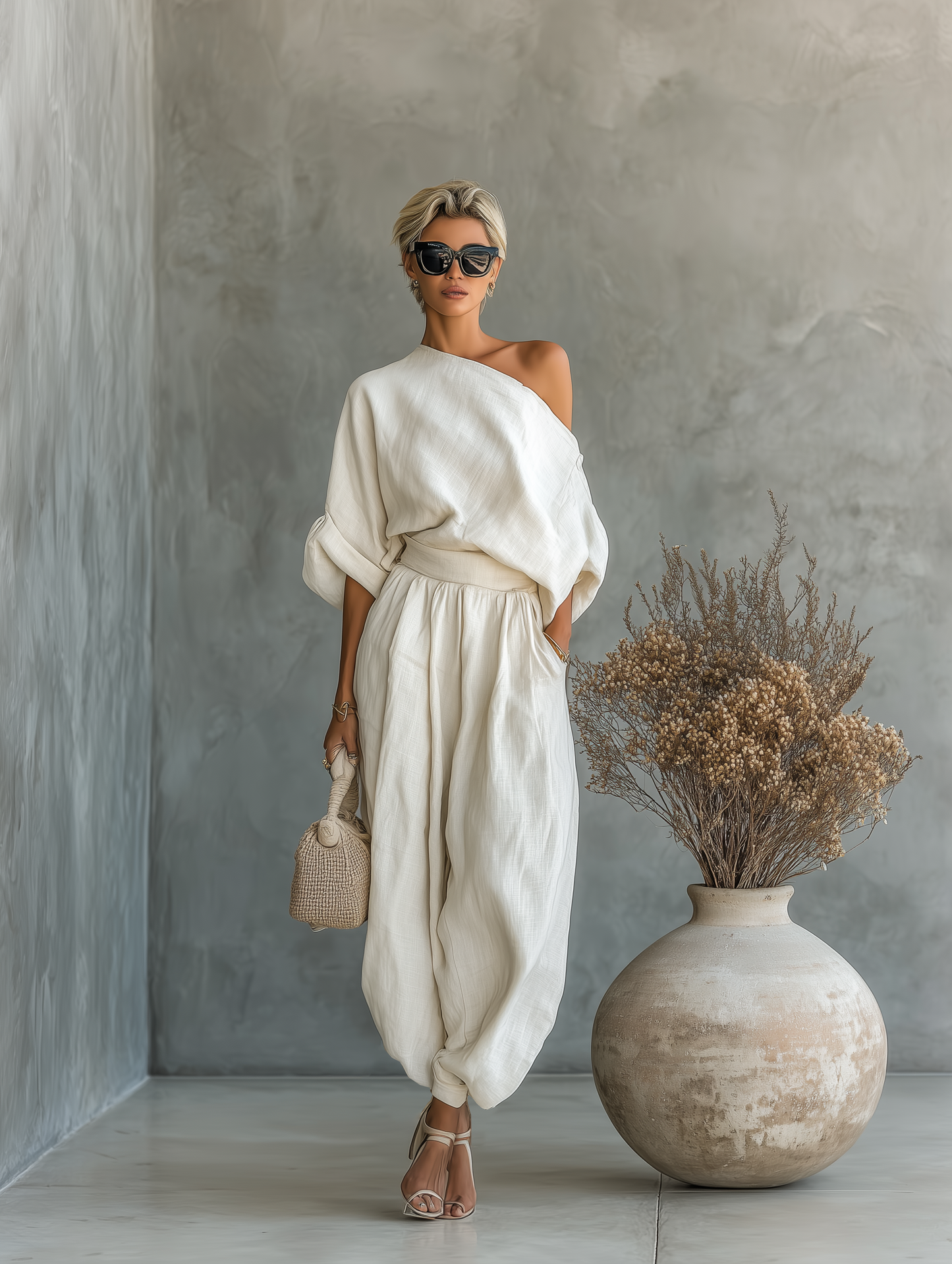 Lise | Top hombros descubiertos y pantalón ajustado